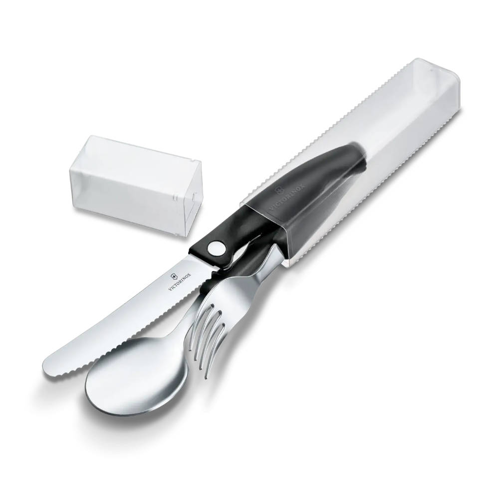 Victorinox - Set de couverts 3 pièces noir