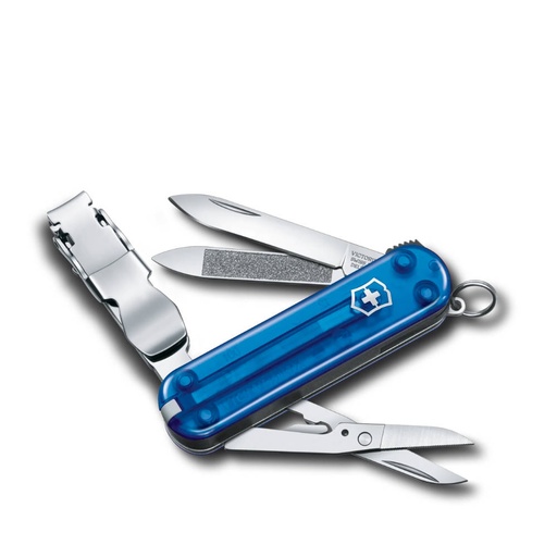 [VI/0.6463.T2] Victorinox - Nail Clip Bleu Transparent
