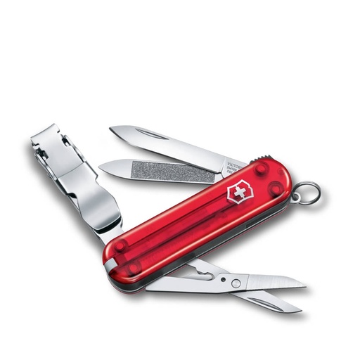 [VI/0.6463.T] Victorinox - Nail Clip Rouge Transparent