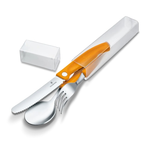 [VI/6.7192.F9] Victorinox - Set de couverts 3 pièces orange